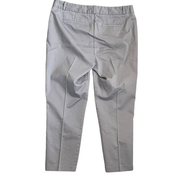 Liz Claiborne Women Emma Pants 12 Lavender Cotton Ankle Satiny Classic Dressy‎ - Picture 3 of 9